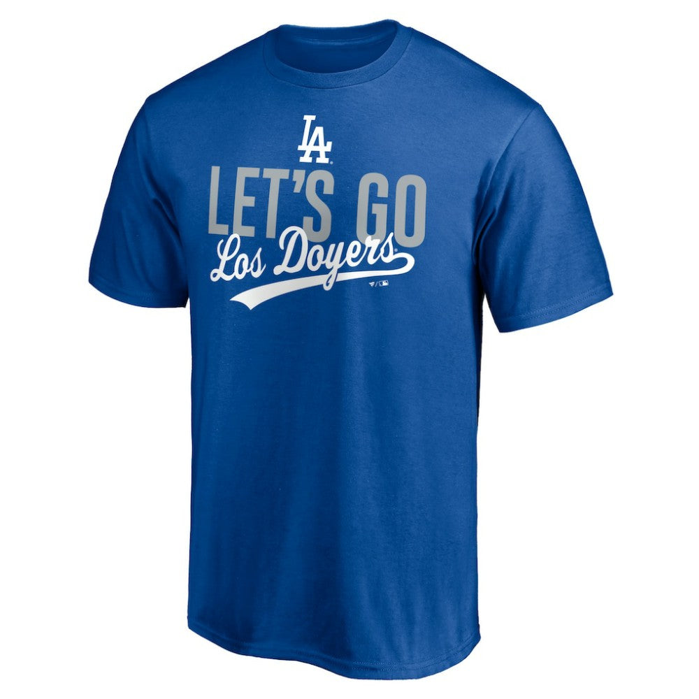 Los Angeles Dodgers Let's Go Los Doyers T-Shirt - Royal - MLB Discount