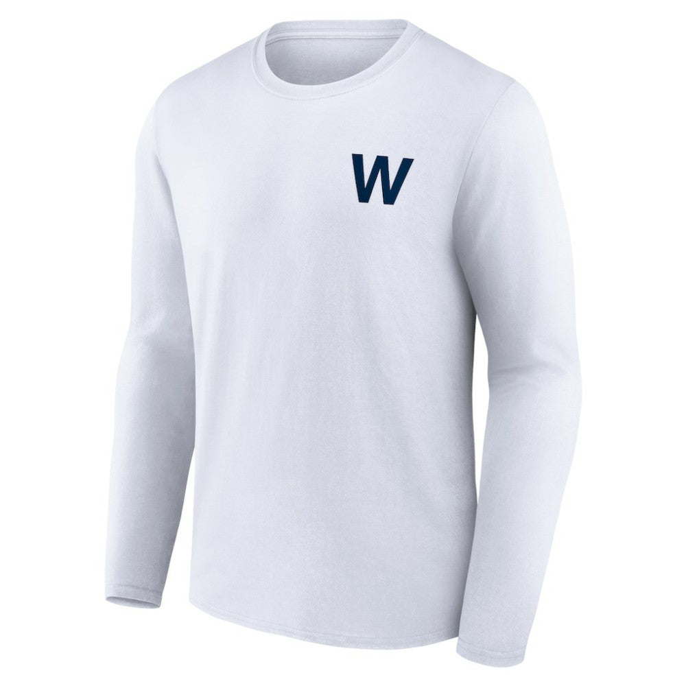 Chicago Cubs Fly the W Long Sleeve T-Shirt - White - MLB on Sale