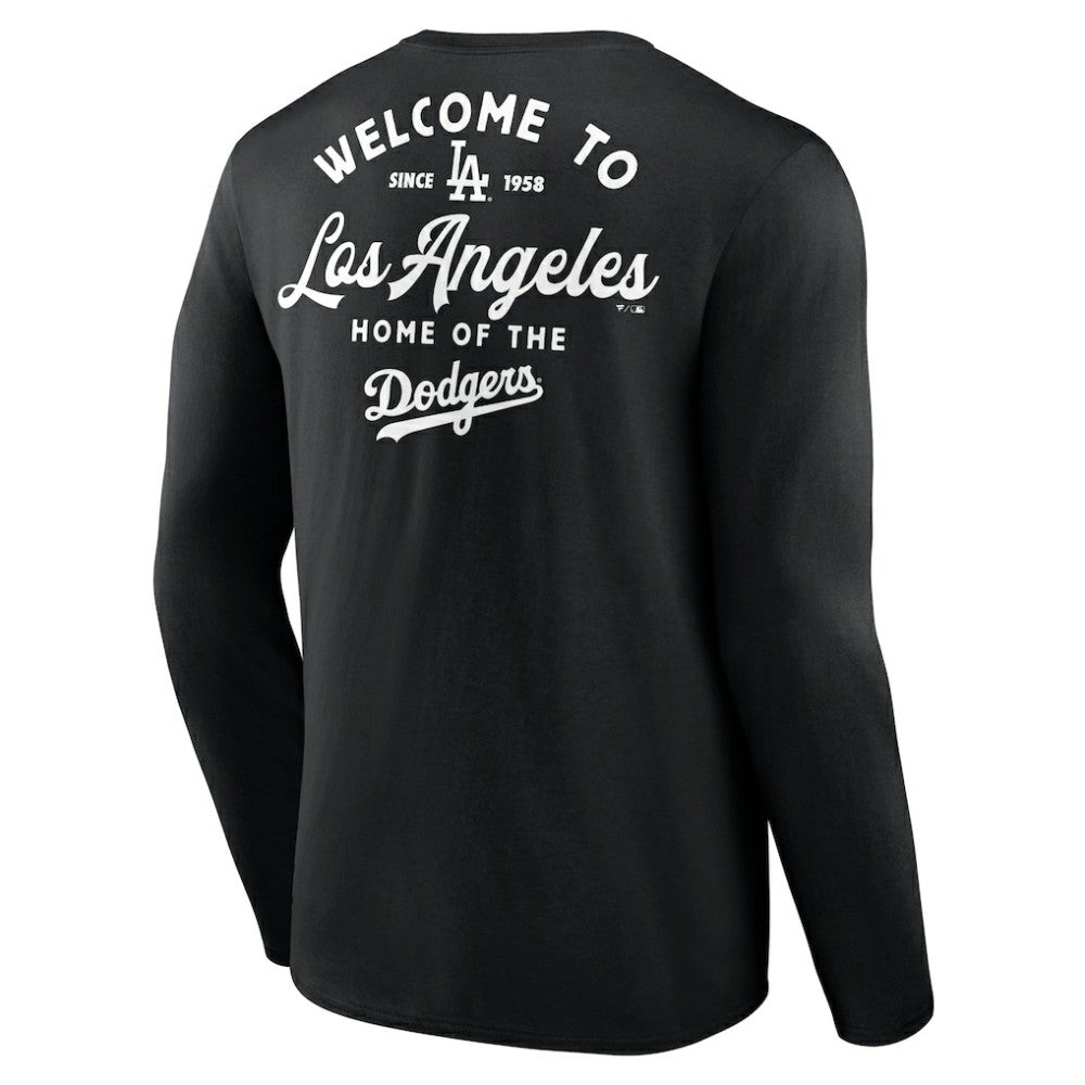 Los Angeles Dodgers Long Ball Long Sleeve T-Shirt - Black - MLB Sale