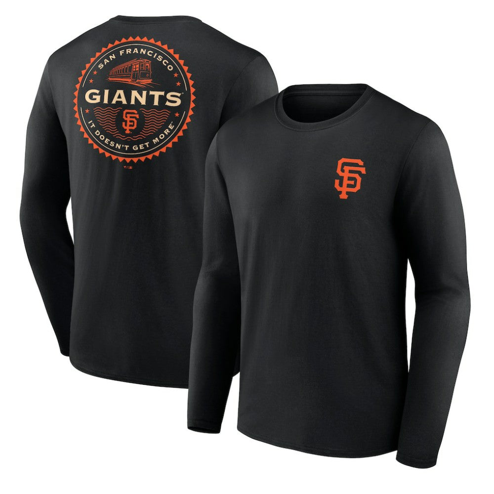 San Francisco Giants SF Seal Long Sleeve T-Shirt - Black - MLB Lifestyle