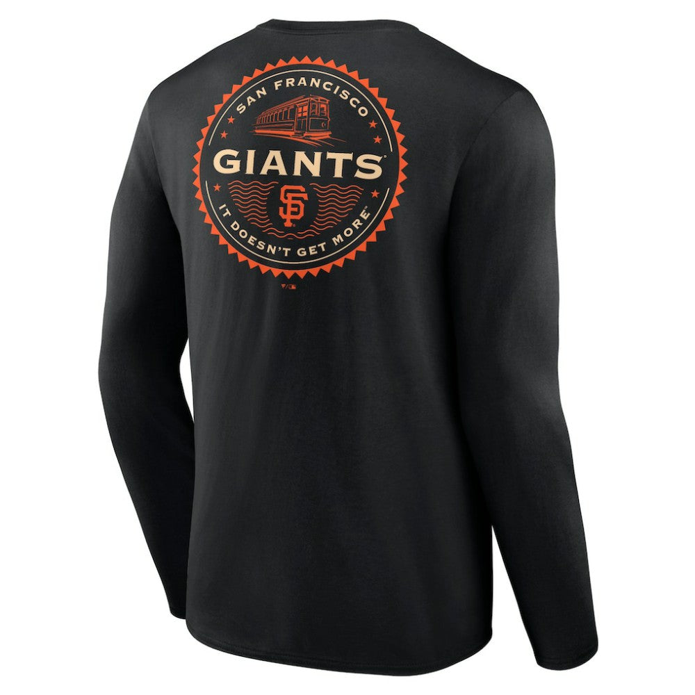 San Francisco Giants SF Seal Long Sleeve T-Shirt - Black - MLB Lifestyle