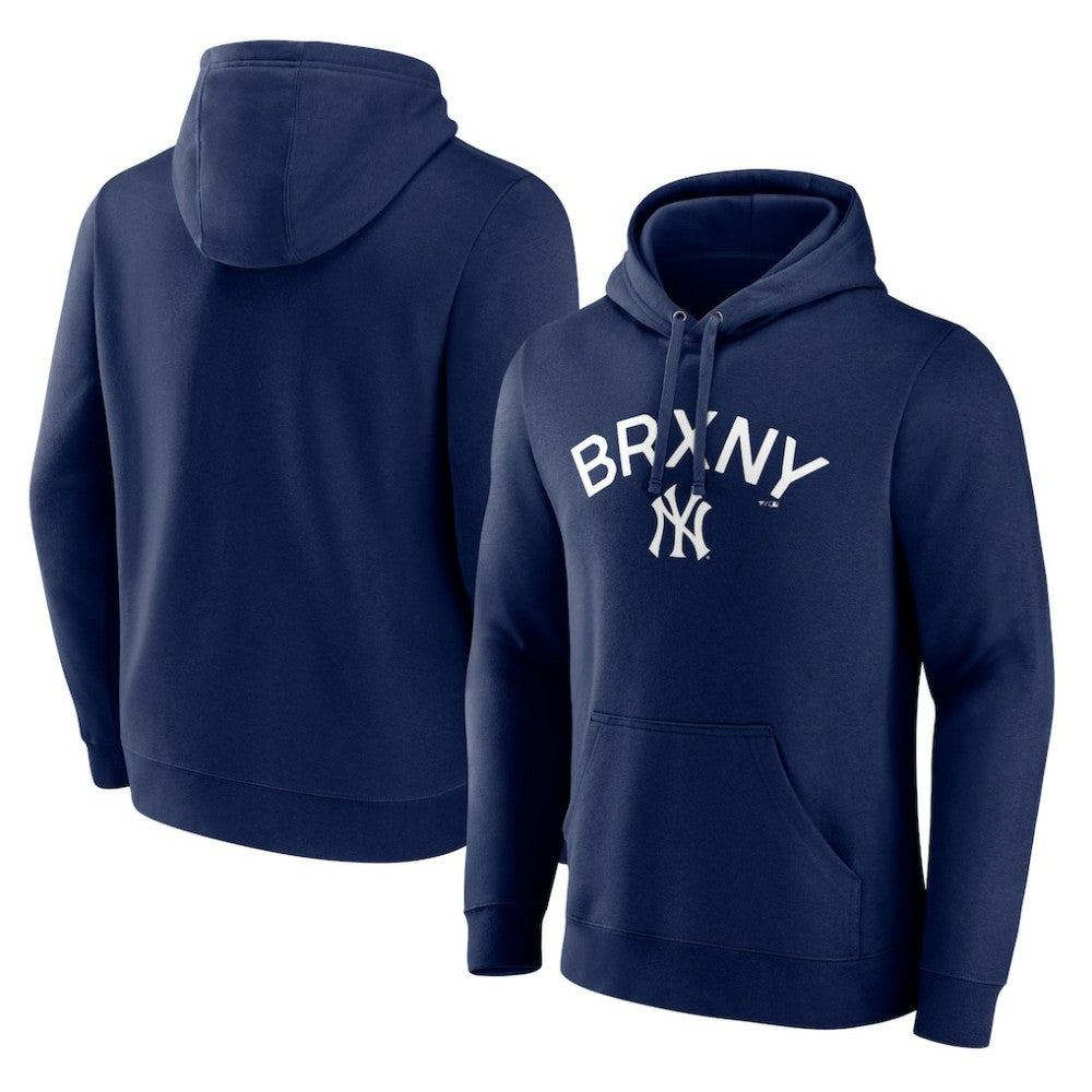 New York Yankees Bronx NY Pullover Hoodie - Navy - MLB Lifestyle