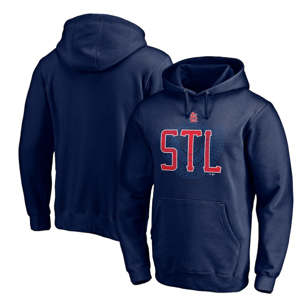 St. Louis Cardinals Paint the Black Pullover Hoodie - Navy - MLB Online