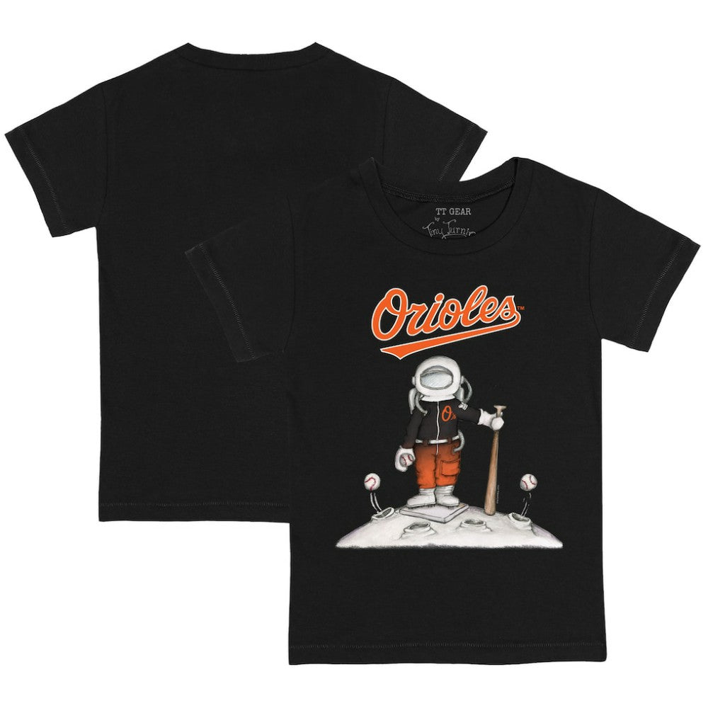 Baltimore Orioles Tiny Turnip Youth Astronaut T-Shirt - Black - MLB Lifestyle