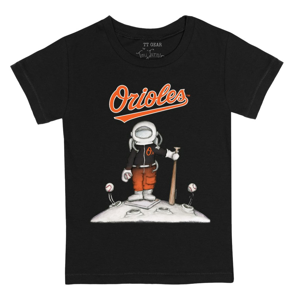 Baltimore Orioles Tiny Turnip Youth Astronaut T-Shirt - Black - MLB Lifestyle