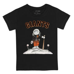 San Francisco Giants Tiny Turnip Youth Astronaut T-Shirt - Black - MLB Online