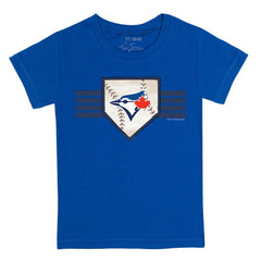 Toronto Blue Jays Tiny Turnip Youth Base Stripe T-Shirt - Royal - MLB Discount