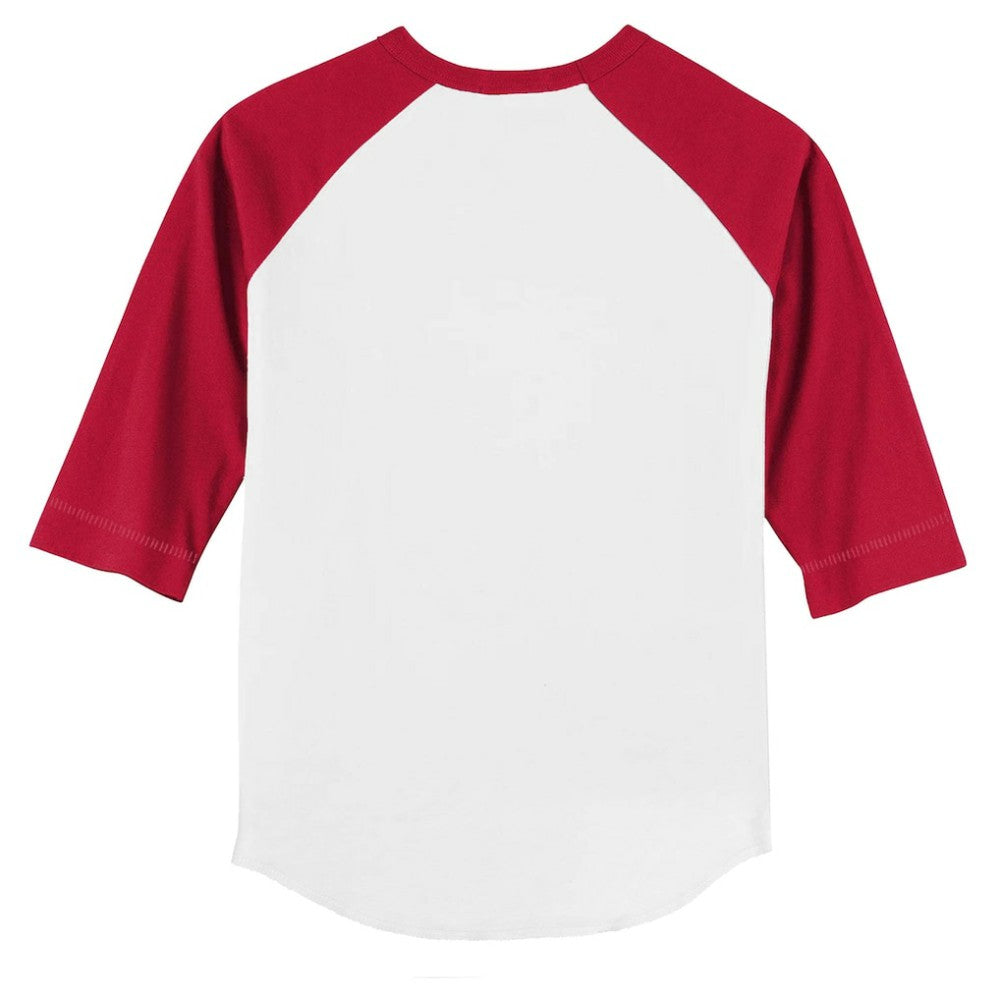 Philadelphia Phillies Tiny Turnip Youth Base Stripe 3/4-Sleeve Raglan T-Shirt - White/Red - MLB Sale