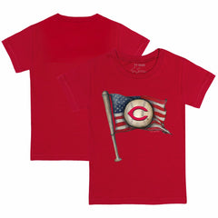 Cincinnati Reds Tiny Turnip Youth Baseball Flag T-Shirt - Red - MLB Sale