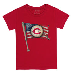 Cincinnati Reds Tiny Turnip Youth Baseball Flag T-Shirt - Red - MLB Sale
