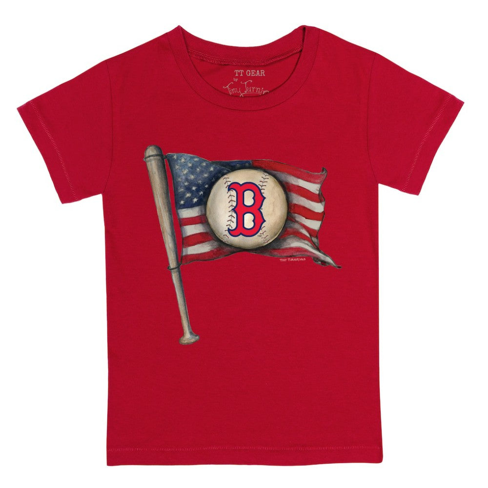 Boston Red Sox Tiny Turnip Youth Baseball Flag T-Shirt - Red - MLB Discount
