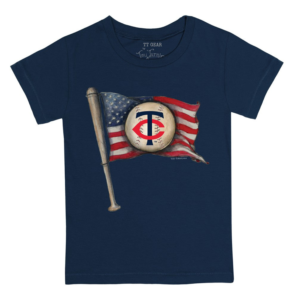 Minnesota Twins Tiny Turnip Youth Baseball Flag T-Shirt - Navy - MLB Online
