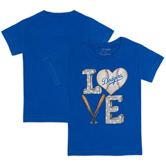 Los Angeles Dodgers Tiny Turnip Youth Baseball Love T-Shirt - Royal - MLB Discount