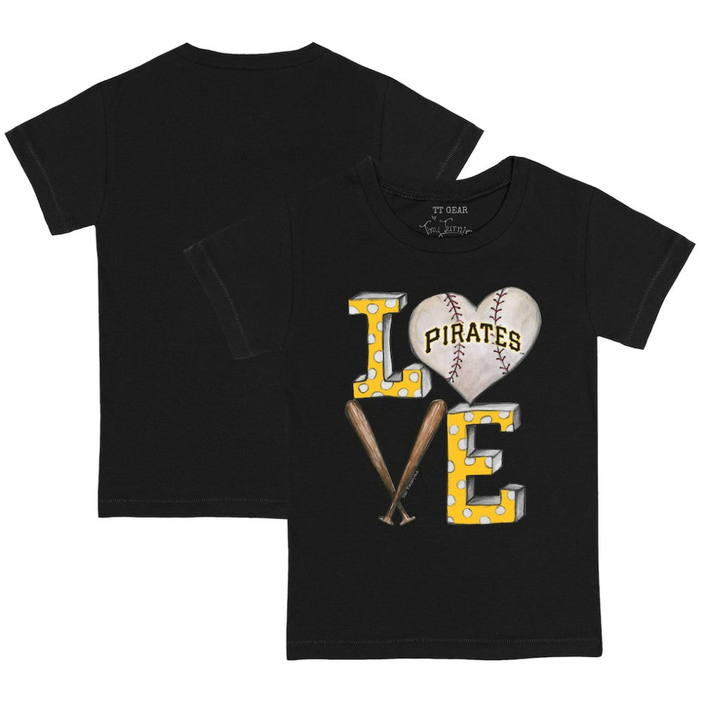 Pittsburgh Pirates Tiny Turnip Youth Baseball Love T-Shirt - Black - MLB Online