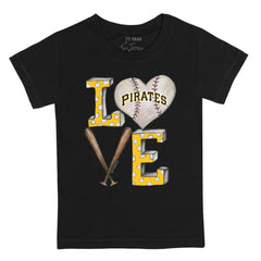 Pittsburgh Pirates Tiny Turnip Youth Baseball Love T-Shirt - Black - MLB Online