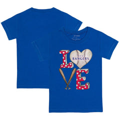 Texas Rangers Tiny Turnip Youth Baseball Love T-Shirt - Royal - MLB Discount