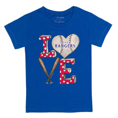 Texas Rangers Tiny Turnip Youth Baseball Love T-Shirt - Royal - MLB Discount