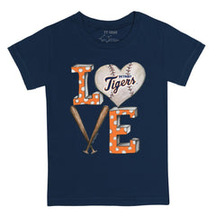 Detroit Tigers Tiny Turnip Youth Baseball Love T-Shirt - Navy - MLB Discount