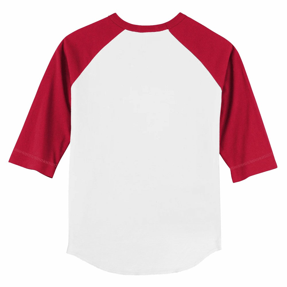 Cincinnati Reds Tiny Turnip Youth Baseball Love 3/4-Sleeve Raglan T-Shirt - White/Red - MLB Sale