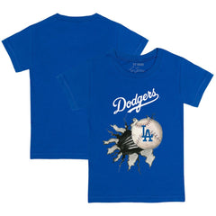 Los Angeles Dodgers Tiny Turnip Youth Baseball Tear T-Shirt - Royal - MLB Sale