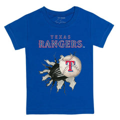 Texas Rangers Tiny Turnip Youth Baseball Tear T-Shirt - Royal - MLB Lifestyle