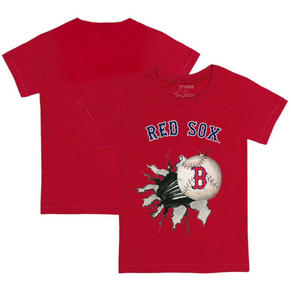 Boston Red Sox Tiny Turnip Youth Baseball Tear T-Shirt - Red - MLB Discount