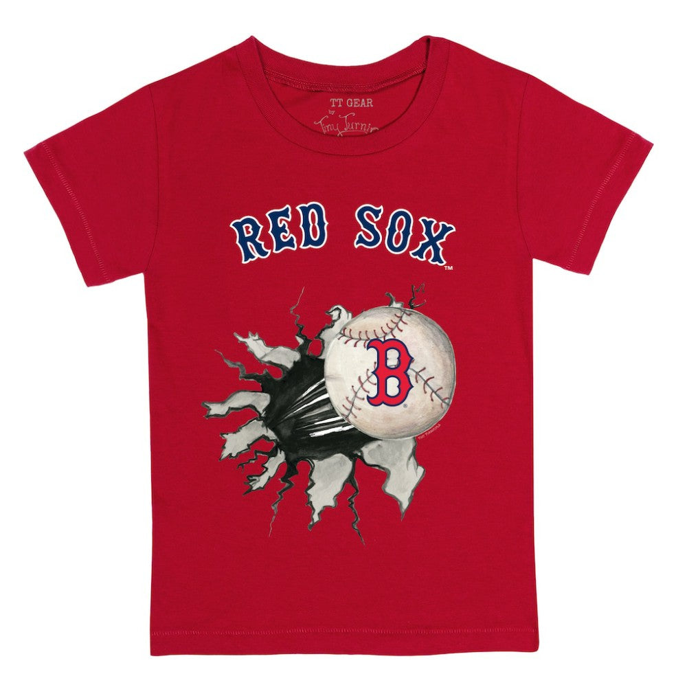 Boston Red Sox Tiny Turnip Youth Baseball Tear T-Shirt - Red - MLB Discount
