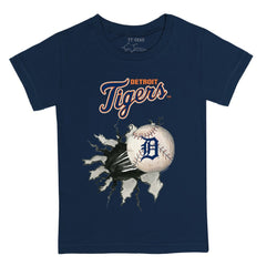 Detroit Tigers Tiny Turnip Youth Baseball Tear T-Shirt - Navy - MLB Discount