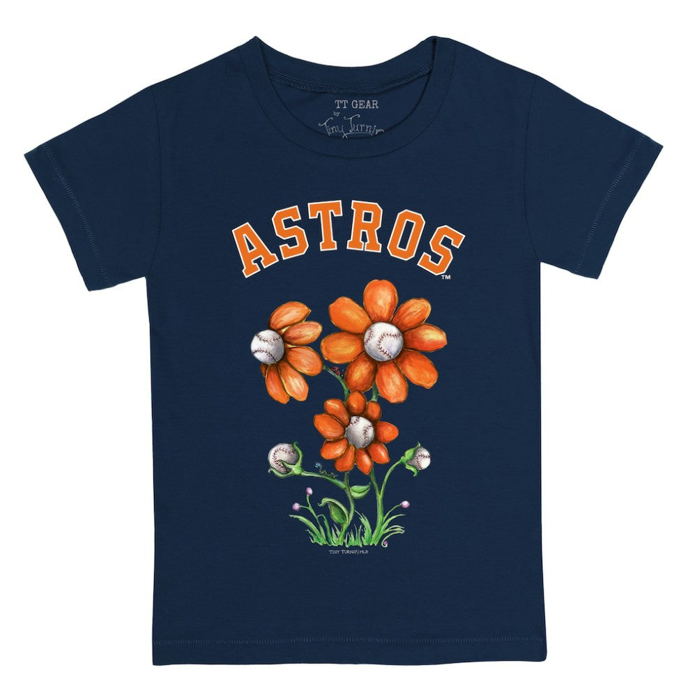 Houston Astros Tiny Turnip Youth Blooming Baseballs T-Shirt - Navy - MLB on Sale
