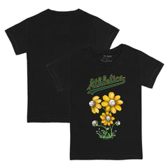 Athletics Tiny Turnip Youth Blooming Baseballs T-Shirt - Black - MLB Online