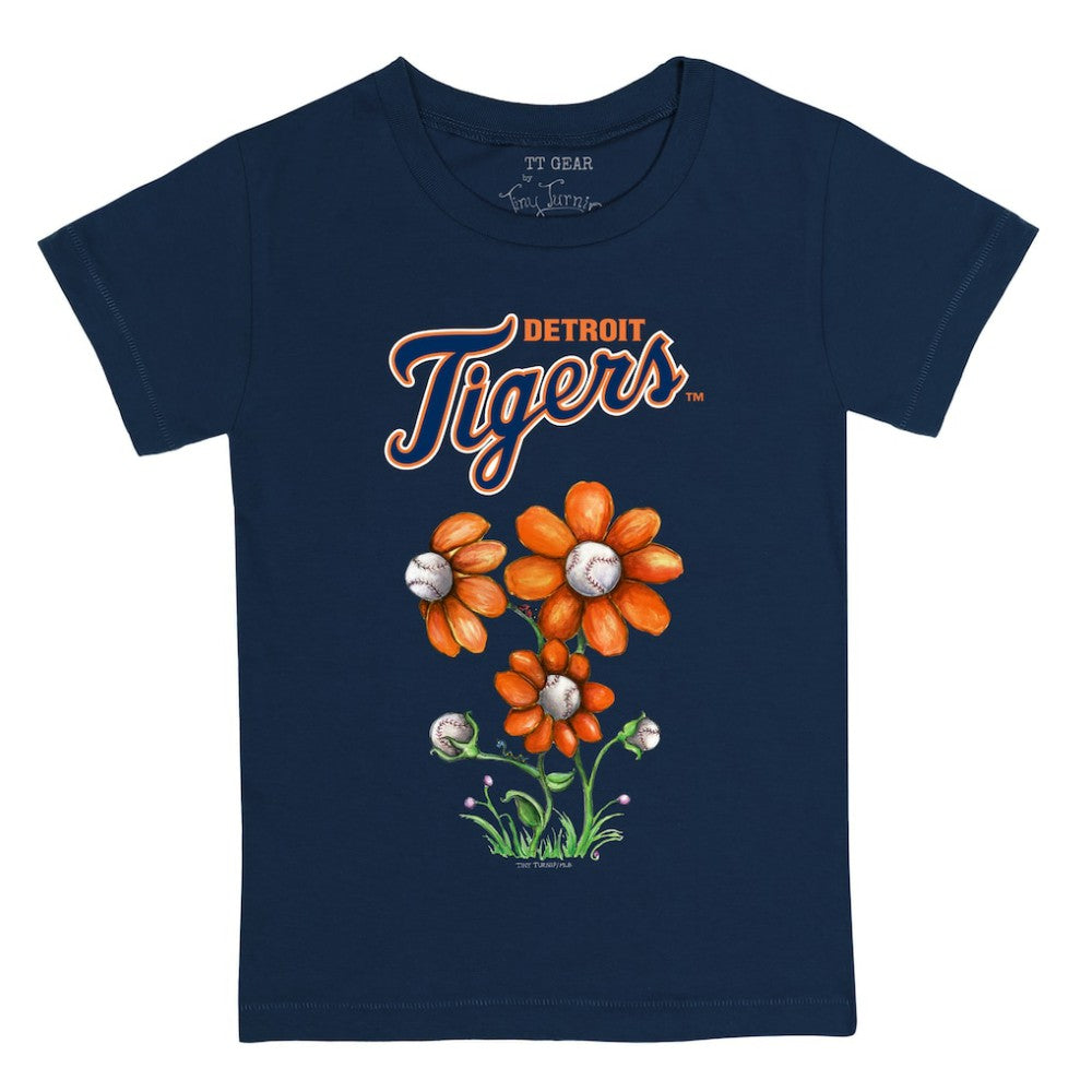 Detroit Tigers Tiny Turnip Youth Blooming Baseballs T-Shirt - Navy - MLB Online