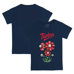 Minnesota Twins Tiny Turnip Youth Blooming Baseballs T-Shirt - Navy - MLB Discount
