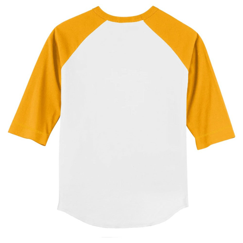 San Diego Padres Tiny Turnip Youth Blooming Baseballs 3/4-Sleeve Raglan T-Shirt - White/Gold - MLB on Sale