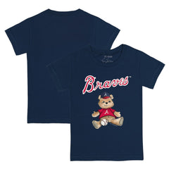 Atlanta Braves Tiny Turnip Youth Teddy Boy T-Shirt - Navy - MLB Sale