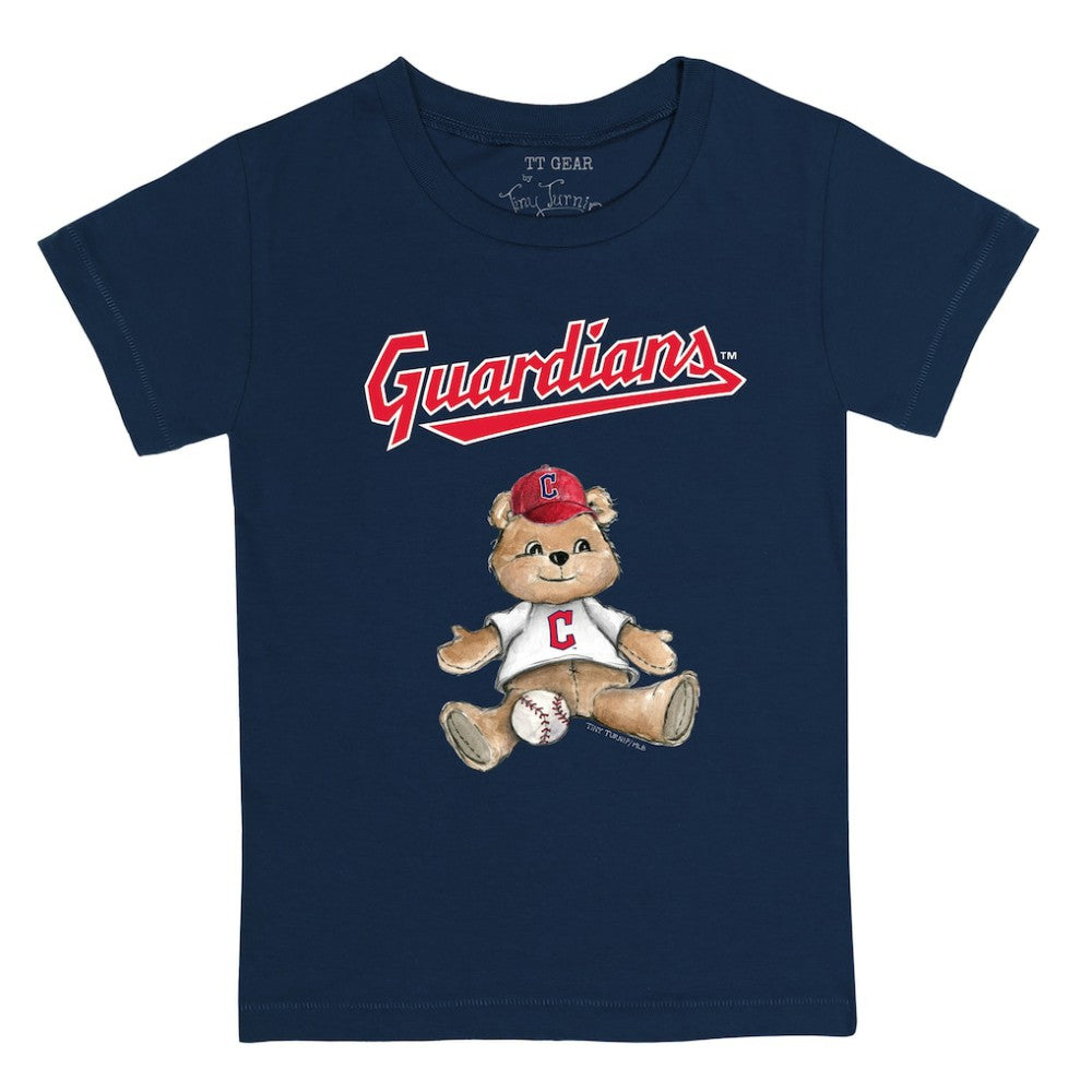 Cleveland Guardians Tiny Turnip Youth Teddy Boy T-Shirt - Navy - MLB Lifestyle
