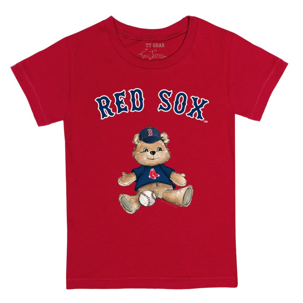 Boston Red Sox Tiny Turnip Youth Teddy Boy T-Shirt - Red - MLB on Sale