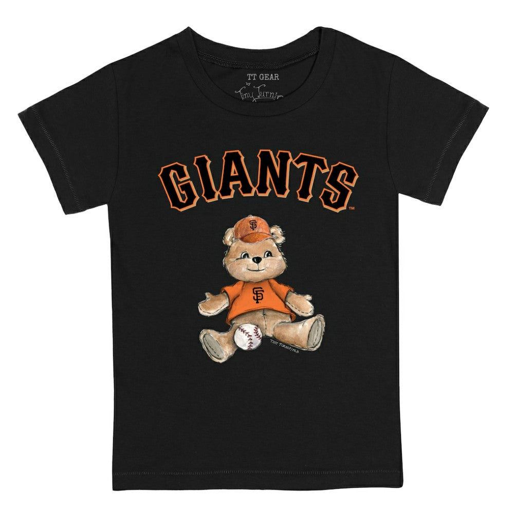San Francisco Giants Tiny Turnip Youth Teddy Boy T-Shirt - Black - MLB on Sale