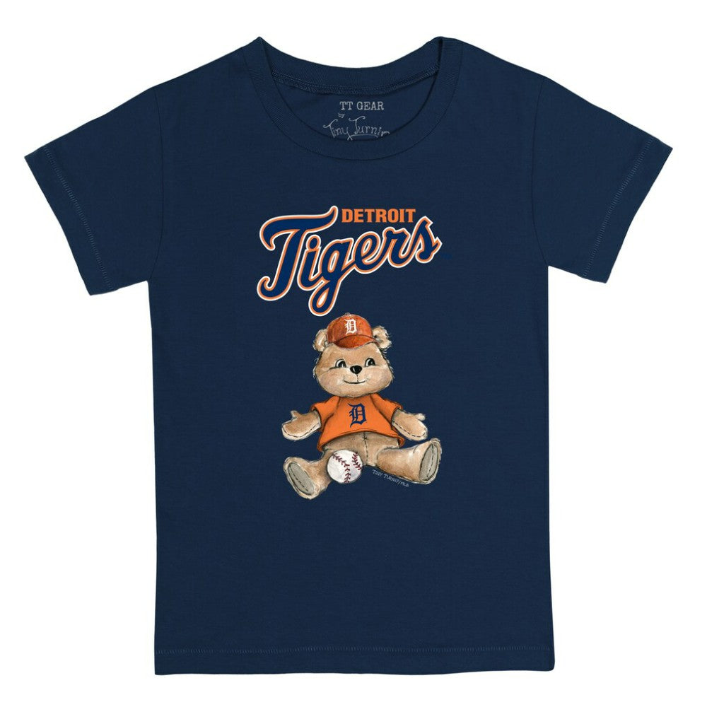 Detroit Tigers Tiny Turnip Youth Teddy Boy T-Shirt - Navy - MLB Lifestyle