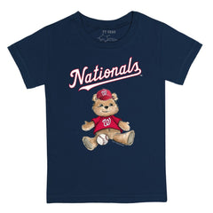 Washington Nationals Tiny Turnip Youth Teddy Boy T-Shirt - Navy - MLB Online
