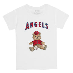 Los Angeles Angels Tiny Turnip Youth Teddy Boy T-Shirt - White - MLB Discount