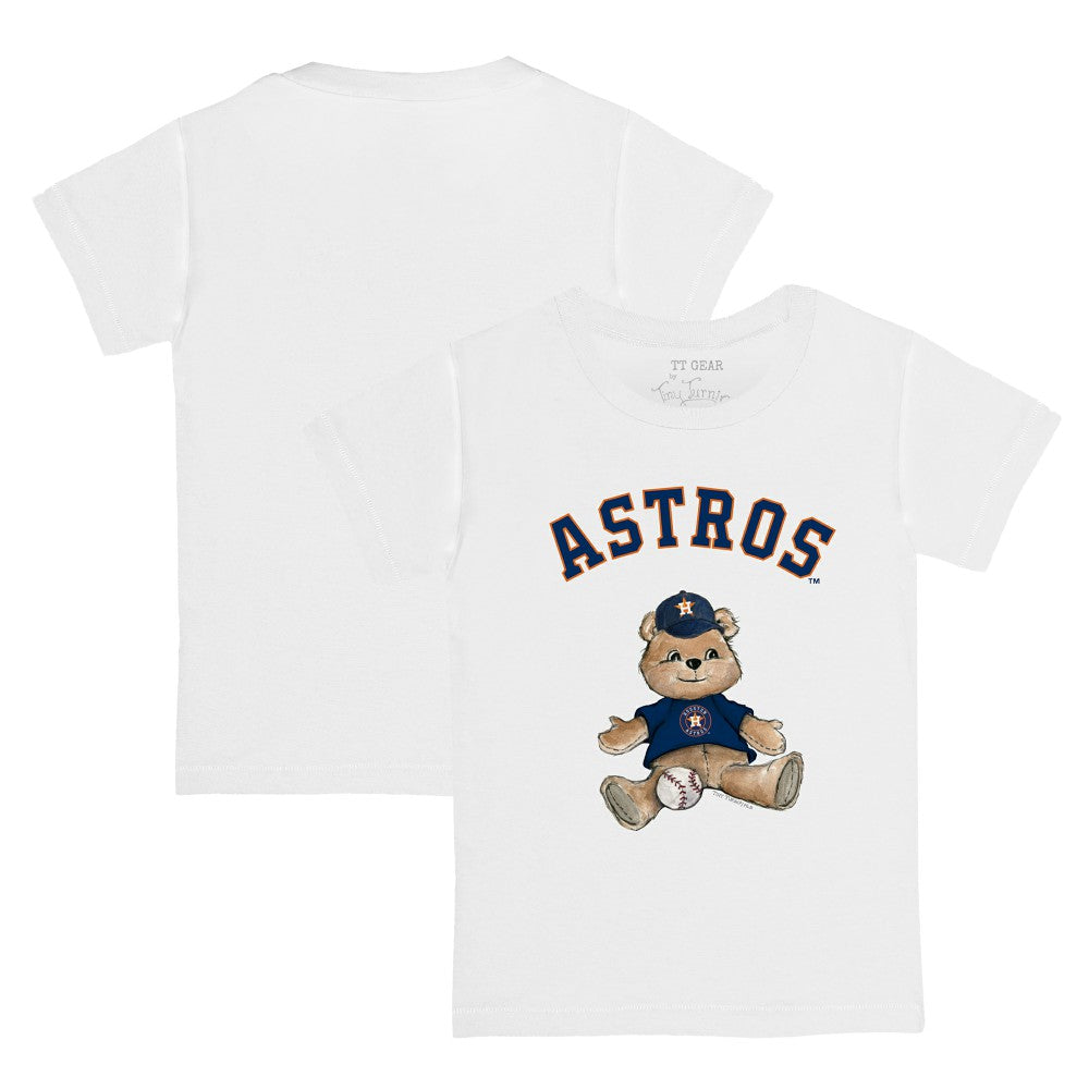 Houston Astros Tiny Turnip Youth Teddy Boy T-Shirt - White - MLB Lifestyle