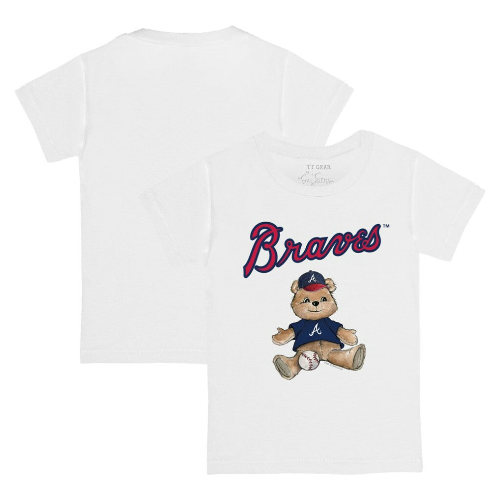 Atlanta Braves Tiny Turnip Youth Teddy Boy T-Shirt - White - MLB Online