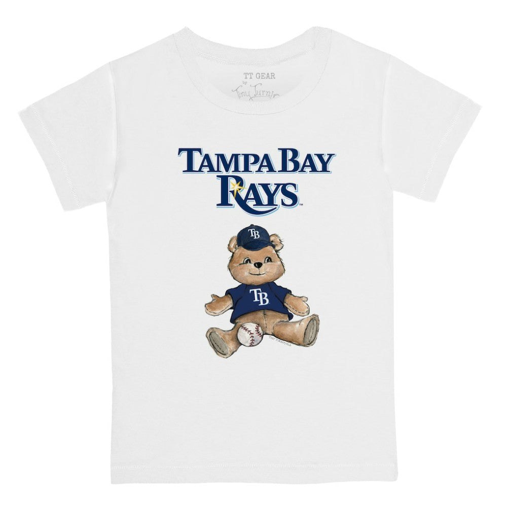 Tampa Bay Rays Tiny Turnip Youth Teddy Boy T-Shirt - White - MLB Online