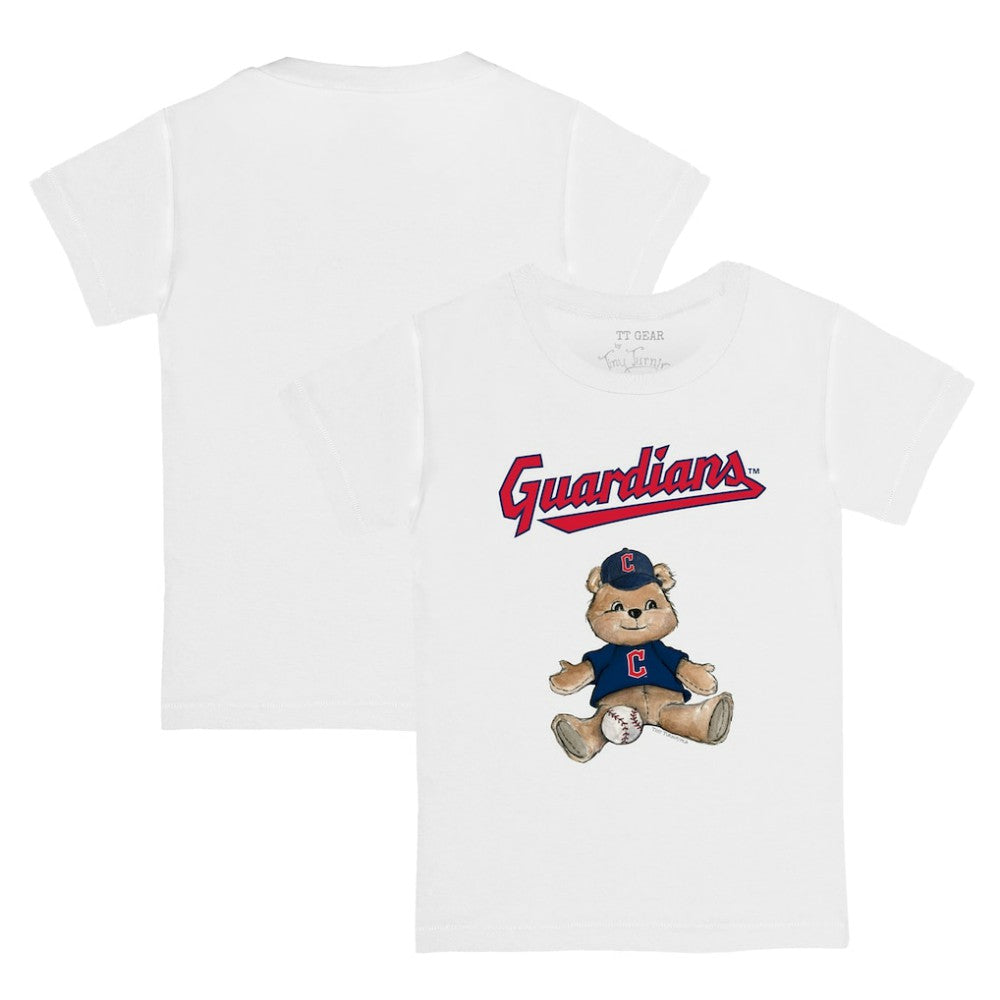 Cleveland Guardians Tiny Turnip Youth Teddy Boy T-Shirt - White - MLB Sale