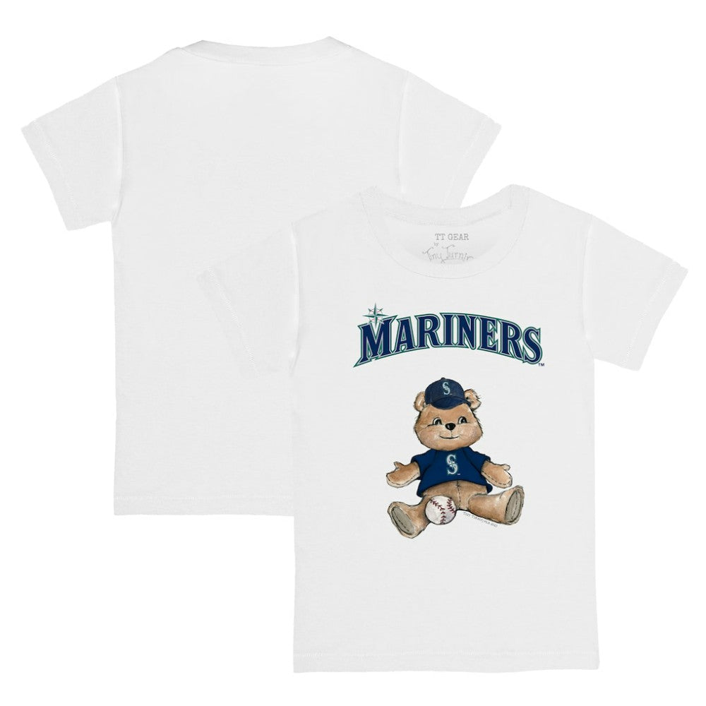 Seattle Mariners Tiny Turnip Youth Teddy Boy T-Shirt - White - MLB Lifestyle