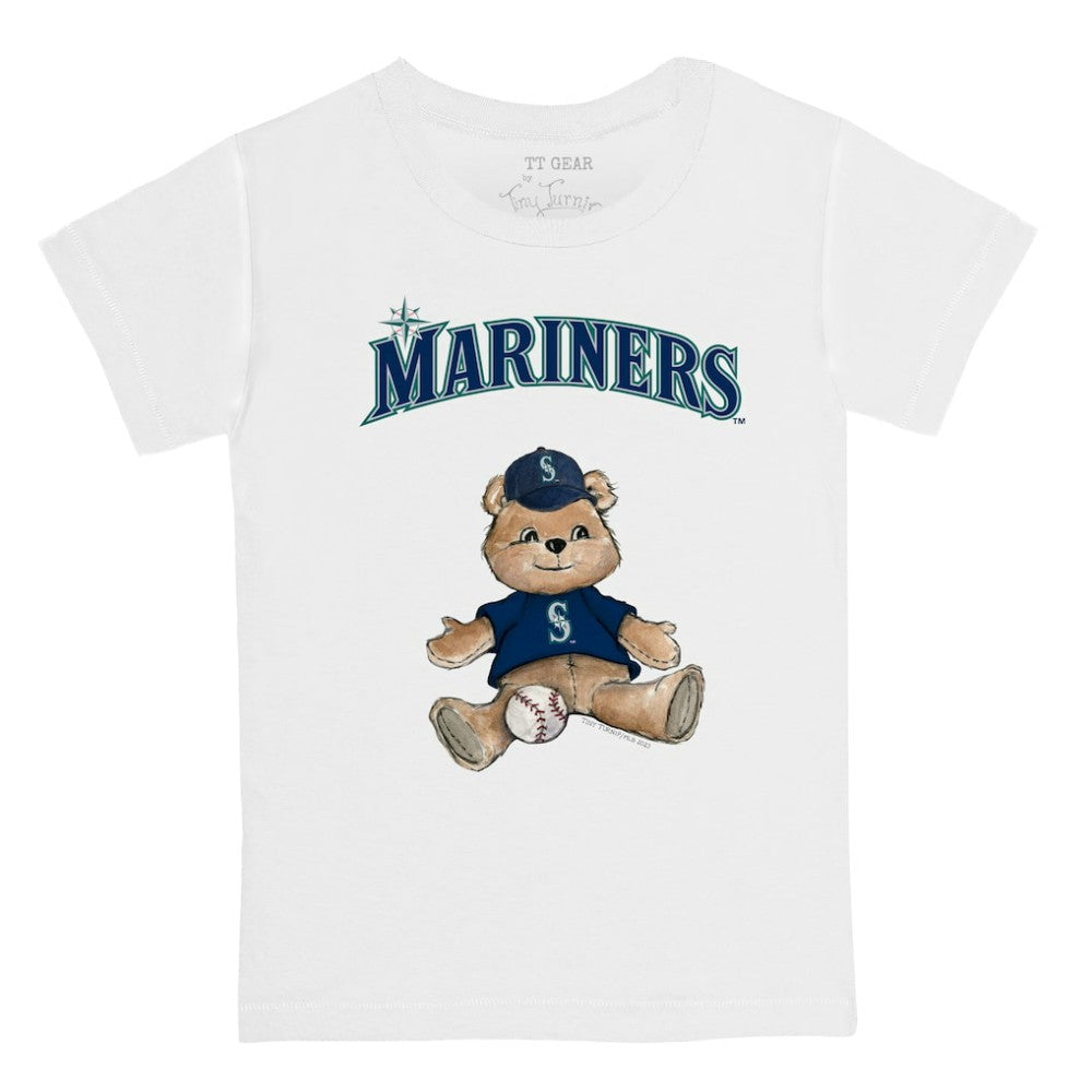 Seattle Mariners Tiny Turnip Youth Teddy Boy T-Shirt - White - MLB Lifestyle