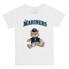 Seattle Mariners Tiny Turnip Youth Teddy Boy T-Shirt - White - MLB Lifestyle
