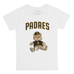 San Diego Padres Tiny Turnip Youth Teddy Boy T-Shirt - White - MLB Lifestyle