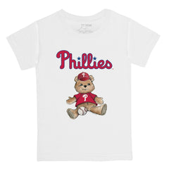 Philadelphia Phillies Tiny Turnip Youth Teddy Boy T-Shirt - White - MLB Online