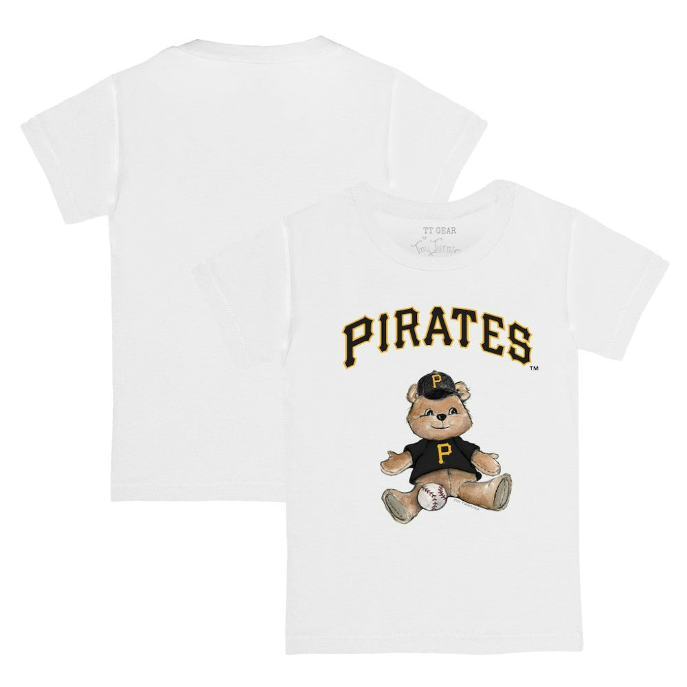 Pittsburgh Pirates Tiny Turnip Youth Teddy Boy T-Shirt - White - MLB Discount